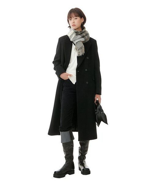 NICK&NICOLE（ニックアンドニコール）の「[ESSENTIAL] HALF TURTLENECK SLIM TOP_BLACK（Tシャツ/カットソー・レディース・その他・FREE）」の4枚目の写真