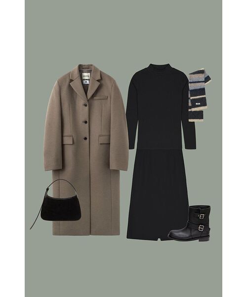 NICK&NICOLE（ニックアンドニコール）の「[ESSENTIAL] HALF TURTLENECK SLIM TOP_BLACK（Tシャツ/カットソー・レディース・その他・FREE）」の5枚目の写真