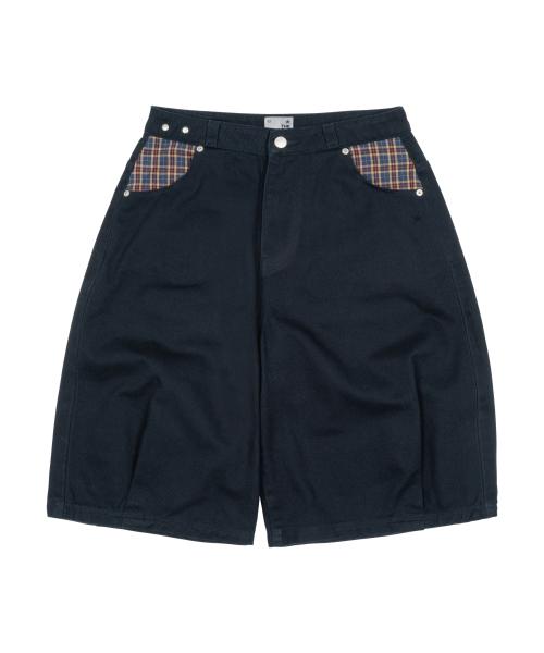 パンツ TCM check pocket half pants (charcoal) TCM check pocket half pants (navy)