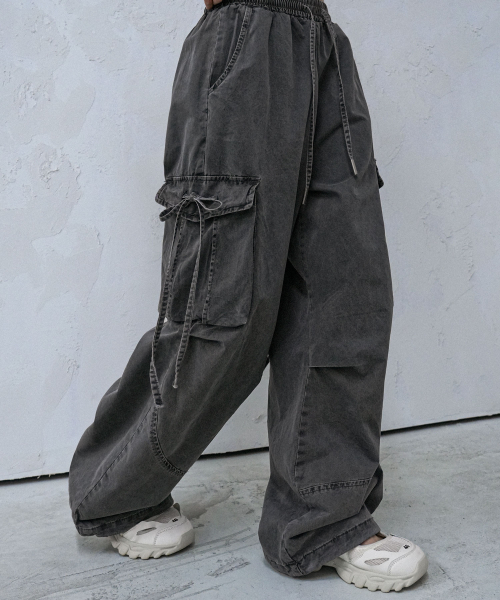 AVANDRESS(アバンドレス )の「S 染めカーゴデニムパンツ - 2COL(その他パンツ・メンズ・杢グレー/ブラック・LARGE/MEDIUM/SMALL)」の4枚目の写真