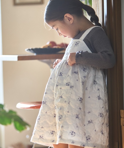 petit main（プティマイン）の「【リンク】キルトジャンパースカート（ジャンパースカート・キッズ・アイボリー/ブラック・120cm/130cm/90cm/100cm/80ｃｍ/110cm）」の14枚目の写真