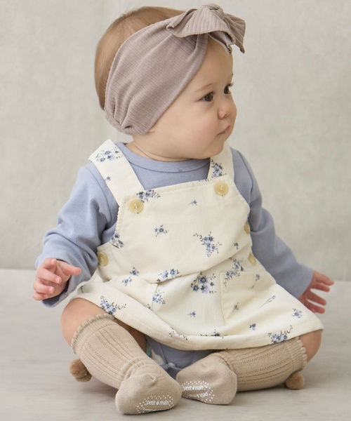 petit main（プティマイン）の「【リンク】キルトジャンパースカート（ジャンパースカート・キッズ・アイボリー/ブラック・120cm/130cm/90cm/100cm/80ｃｍ/110cm）」の13枚目の写真