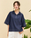 CHASECULT�i�`�F�C�X�J���g�j�́uWomen's Denim Open Collar Shirt - Navy�i�V���c/�u���E�X�j�v�b�l�C�r�[
