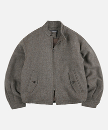 WOOL HARRINGTON JACKET _ GRAY