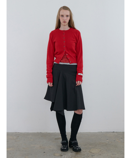Kijun(キジュン)の「Double Neck Knit Cardigan Red(カーディガン/ボレロ・レディース・その他・SMALL/MEDIUM)」の4枚目の写真