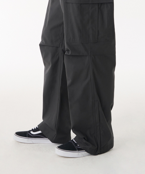 MUSINSA STANDARD（ムシンサスタンダード）の「コットンワイドサイドジッパーカーゴパンツ[ダークグレー]（その他パンツ・メンズ・その他・40/31/33/26/27/28/29/38/42/36/34/32/30）」の9枚目の写真