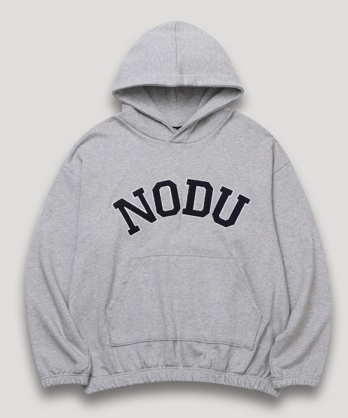 NODU（ノードユー）の「ビッグロゴアップリケフードTシャツ[グレー/ネイビー]（パーカー・メンズ・その他・MEDIUM/LARGE）」の11枚目の写真
