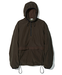 PARTIMENTO（パルティメント）の「VTG ワックスドリップストップフードパーカーアノラックブラウン（ナイロンジャケット）」