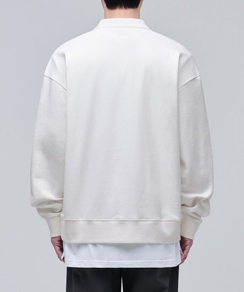 MUSINSA STANDARD（ムシンサスタンダード）の「特大の襟付きスウェットシャツ[クリーム]（スウェット・メンズ・その他・LARGE/X-LARGE/XX-LARGE/XXX-LARGE）」の4枚目の写真
