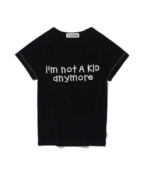 YOUHEE(ユヒ)の「SOLID LETTERING T-SHIRTS BLACK(Tシャツ/カットソー・レディース・その他・FREE)」の3枚目の写真