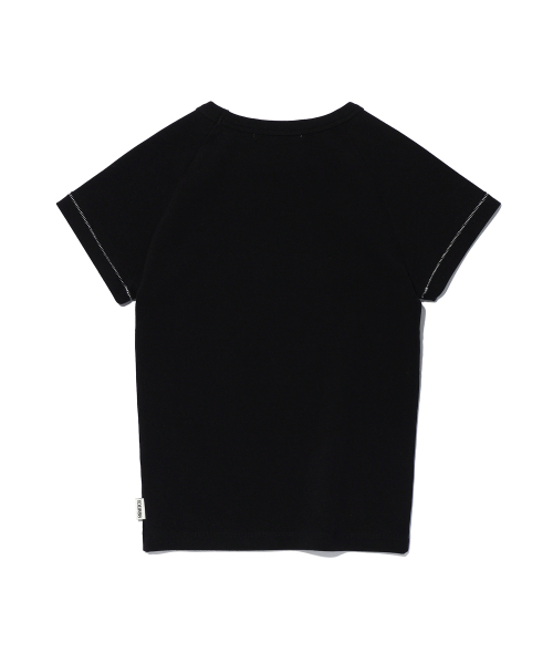 YOUHEE(ユヒ)の「SOLID LETTERING T-SHIRTS BLACK(Tシャツ/カットソー・レディース・その他・FREE)」の4枚目の写真