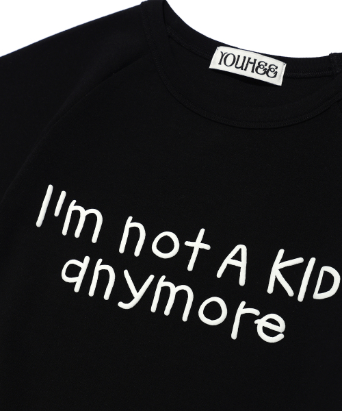 YOUHEE(ユヒ)の「SOLID LETTERING T-SHIRTS BLACK(Tシャツ/カットソー・レディース・その他・FREE)」の5枚目の写真