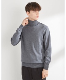 【おうちで洗える】【RBC】【秋冬】ウールタートルネックニットセーター/ZEGNA BARUFFA