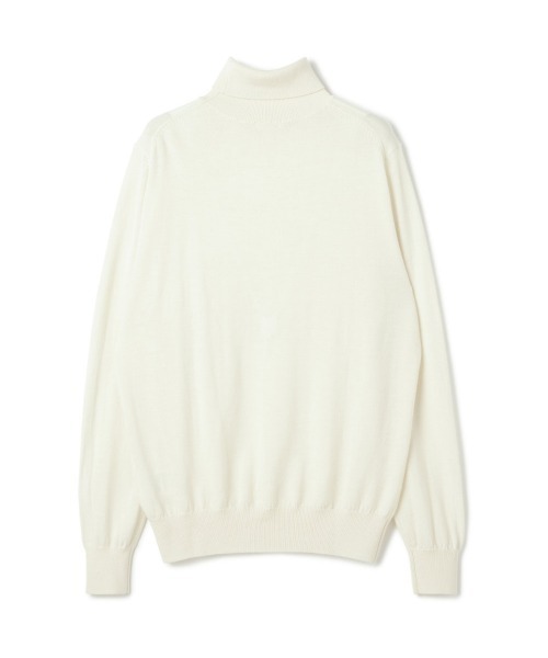 SUIT SELECT（スーツセレクト）の「【おうちで洗える】【RBC】【秋冬】ウールタートルネックニットセーター/ZEGNA BARUFFA（ニット/セーター・メンズ・ホワイト/ネイビー/パープル/ブラック/グレー・MEDIUM/LARGE/X-LARGE）」の8枚目の写真