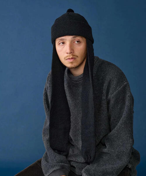 CPH（シーピーエイチ）の「CPH/シーピーエイチ/RABBIT KNIT BALKY WOOL（ニットキャップ/ビーニー・メンズ・レッド/ブラック・F）」の15枚目の写真