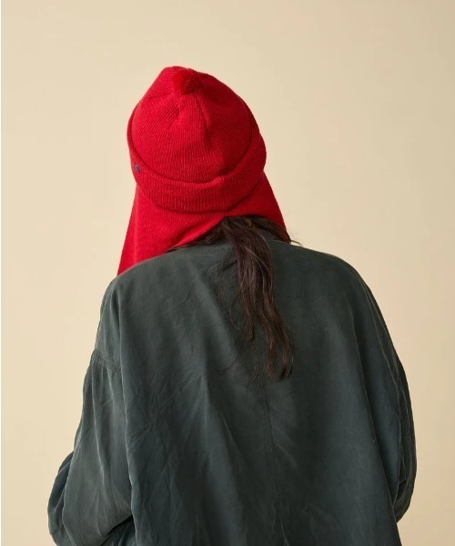 CPH（シーピーエイチ）の「CPH/シーピーエイチ/RABBIT KNIT BALKY WOOL（ニットキャップ/ビーニー・メンズ・レッド/ブラック・F）」の12枚目の写真