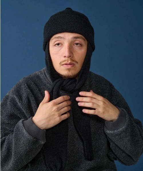 CPH（シーピーエイチ）の「CPH/シーピーエイチ/RABBIT KNIT BALKY WOOL（ニットキャップ/ビーニー・メンズ・レッド/ブラック・F）」の5枚目の写真