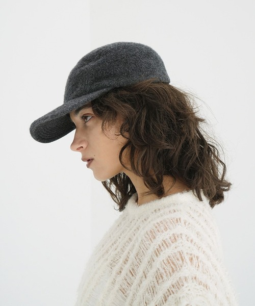 CLANE（クラネ）の「CLANE × KIJIMA TAKAYUKI ANGORA SHAGGY JET CAP（キャップ・レディース・グレー・F）」の4枚目の写真