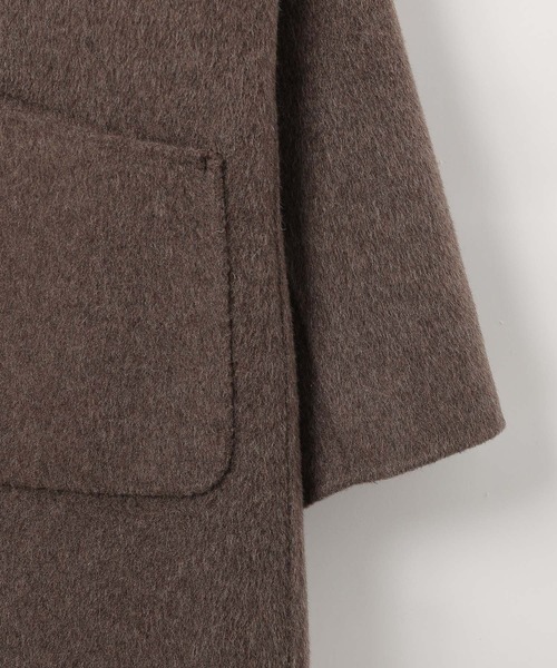 BAYFLOW（ベイフロー）の「【EF(エフ)】リバーフーディーコート（WOMEN）（ノーカラーコート・レディース・ブラウン/チャコール・FREE）」の16枚目の写真