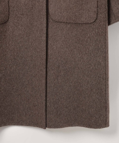 BAYFLOW（ベイフロー）の「【EF(エフ)】リバーフーディーコート（WOMEN）（ノーカラーコート・レディース・ブラウン/チャコール・FREE）」の18枚目の写真