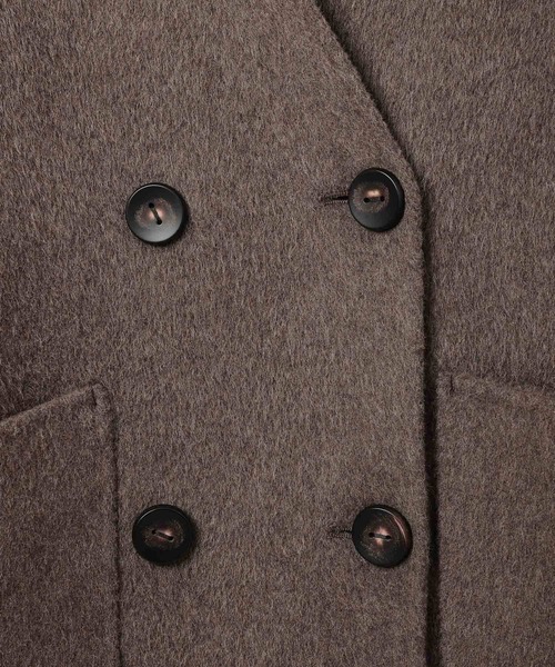 BAYFLOW（ベイフロー）の「【EF(エフ)】リバーフーディーコート（WOMEN）（ノーカラーコート・レディース・ブラウン/チャコール・FREE）」の19枚目の写真