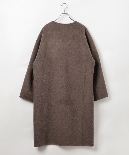 BAYFLOW（ベイフロー）の「【EF(エフ)】リバーフーディーコート（WOMEN）（ノーカラーコート・レディース・ブラウン/チャコール・FREE）」の20枚目の写真