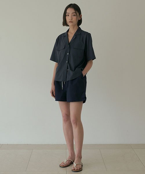 LINGSEOUL（リングソウル）の「bamboo blended pocket blouse-navy（シャツ/ブラウス・レディース・その他・FREE）」の3枚目の写真