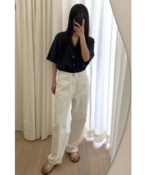 LINGSEOUL（リングソウル）の「bamboo blended pocket blouse-navy（シャツ/ブラウス・レディース・その他・FREE）」の6枚目の写真