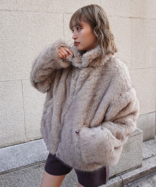 セール】【ZOZO限定】フェイクファージャケット（その他アウター