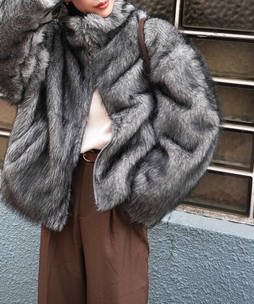 セール】【ZOZO限定】フェイクファージャケット（その他アウター