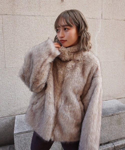 セール】【ZOZO限定】フェイクファージャケット（その他アウター