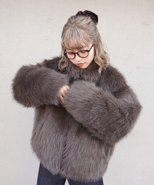 セール】【ZOZO限定】フェイクファージャケット（その他アウター