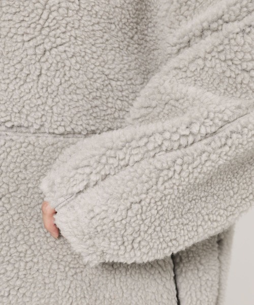 BABYLONE（バビロン）の「ウールボアブルゾン（ブルゾン・レディース・グレイッシュベージュ/ブラック・フリー）」の15枚目の写真