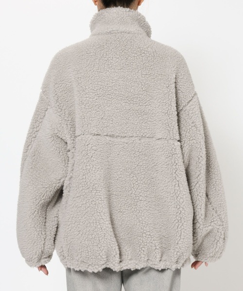 BABYLONE（バビロン）の「ウールボアブルゾン（ブルゾン・レディース・グレイッシュベージュ/ブラック・フリー）」の11枚目の写真