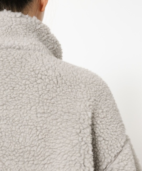 BABYLONE（バビロン）の「ウールボアブルゾン（ブルゾン・レディース・グレイッシュベージュ/ブラック・フリー）」の12枚目の写真