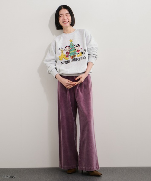 GOOD ROCK SPEED(グッドロックスピード)の「【GOOD ROCK SPEED/グッドロックスピード】Disney Sweatshirt ディズニー(スウェット・レディース・グレー系・FREE)」の2枚目の写真