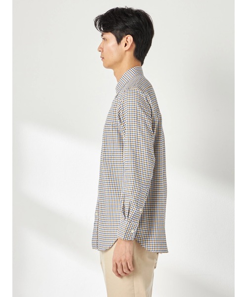 McGREGOR（マックレガー）の「微起毛ギンガムチェックシャツ（シャツ/ブラウス・メンズ・ブルー系その他2/イエロー/グリーン・M/XL/L）」の6枚目の写真