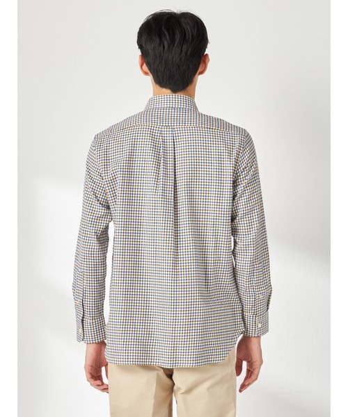 McGREGOR（マックレガー）の「微起毛ギンガムチェックシャツ（シャツ/ブラウス・メンズ・ブルー系その他2/イエロー/グリーン・M/XL/L）」の7枚目の写真