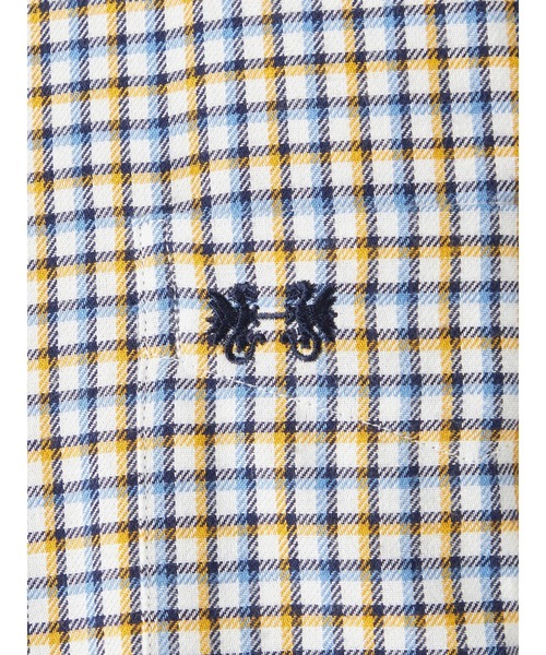 McGREGOR（マックレガー）の「微起毛ギンガムチェックシャツ（シャツ/ブラウス・メンズ・ブルー系その他2/イエロー/グリーン・M/XL/L）」の15枚目の写真