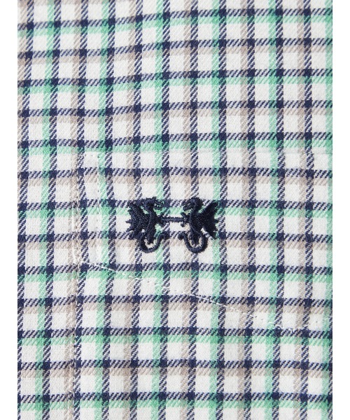 McGREGOR（マックレガー）の「微起毛ギンガムチェックシャツ（シャツ/ブラウス・メンズ・ブルー系その他2/イエロー/グリーン・M/XL/L）」の17枚目の写真