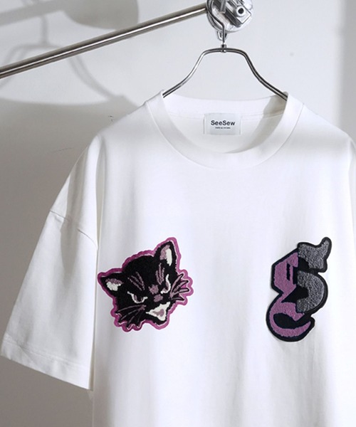ユキエモン　うじゃうじゃねこ　カットソー yukiemon×猫部 地域猫チャリティーTシャツ｜Real Stock[リアルストック
