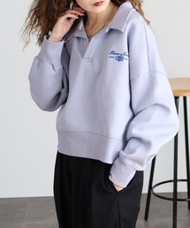 GUESS JEANS | GUESS JEANS ノッチドラペルカラー ポロスウェット(スウェット)