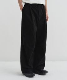 DRAW FIT（ドローフィット）の「エッセンシャルワイドワンタッチコーデュロイパンツ[BLACK]（その他パンツ）」