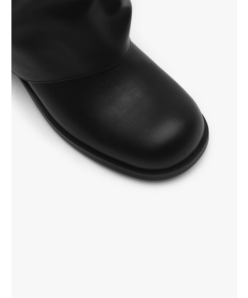 SAPPUN（サプン）の「Bellian ラウンド 折畳み ロングブーツ (5cm)（ブーツ・レディース・ブラック/ベージュ/ブラウン・22.5cm/23cm/23.5cm/24cm/24.5cm/25cm/25.5cm）」の6枚目の写真