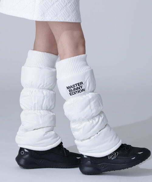 MASTER BUNNY EDITION（マスターバニーエディション）の「【MASTER BUNNY EDITION】合繊レッグウォーマー（レッグウォーマー・レディース・ホワイト/ブラック・FREE）」の5枚目の写真