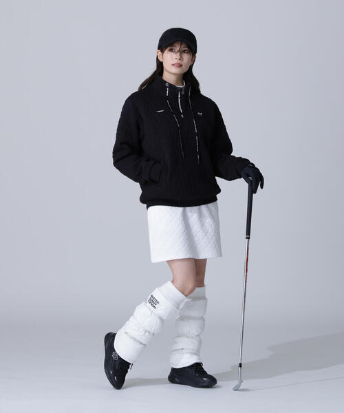 MASTER BUNNY EDITION（マスターバニーエディション）の「【MASTER BUNNY EDITION】合繊レッグウォーマー（レッグウォーマー・レディース・ホワイト/ブラック・FREE）」の11枚目の写真