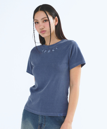 P.O.M SOLID PIGMENT TEE BLUE