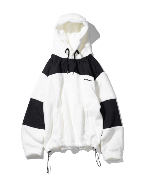 SLロゴセクションヘビーフリースフードパーカーMFNHD004-WT（パーカー