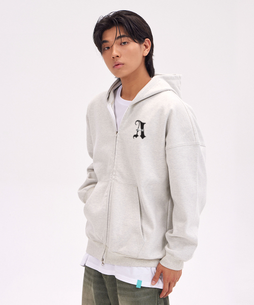 ASTRAL PROJECTION(アストラルプロジェクション)の「アストラルエイオーバーサイズワイドショルダーフードジップアップ_オートミール(パーカー・メンズ・その他・SMALL/MEDIUM/LARGE/X-LARGE)」の2枚目の写真