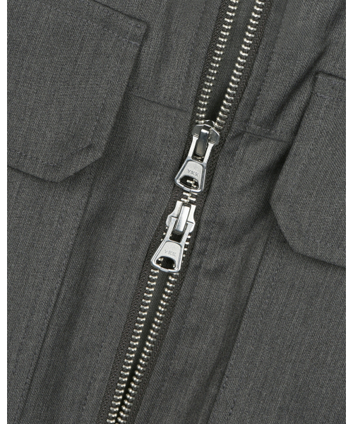 BESLOW（ビースロー）の「[ビスローXファッションチューブ削型]MILITARY ZIP-UP SHORT JACKET GREY（その他アウター・レディース・その他・SMALL/MEDIUM/LARGE/X-LARGE）」の7枚目の写真